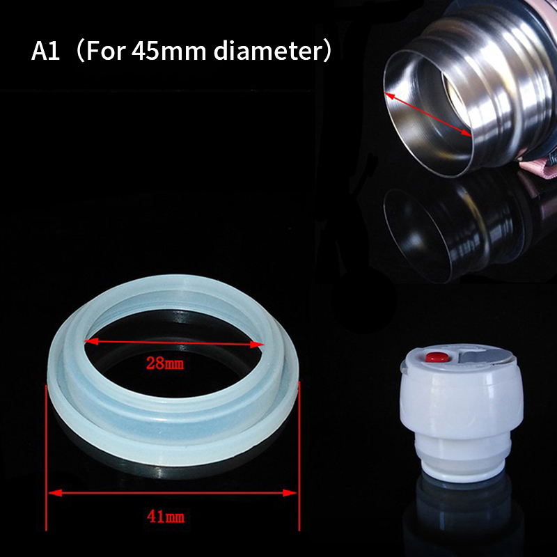 5 stuks afdichtingsringen voor 4.5cm vacuümflesdoppen, stoppers, deksels van thermosbekers 5.2cm afdichtingen, pakkingen, accessoires voor huishoudelijke thermosbekers: Saai