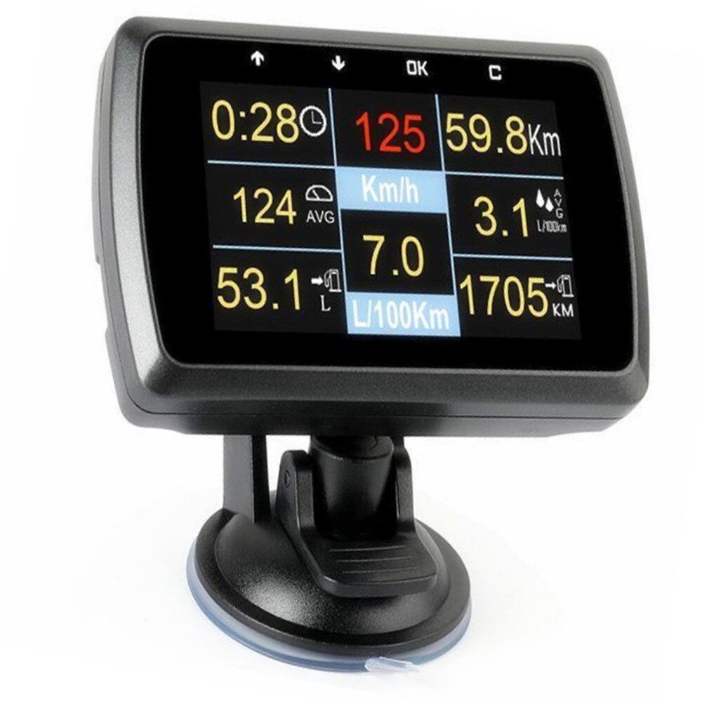 Obd obd 2 gauge holder kørehastighedsmåler brændstof vandtemperatur display til køretøj