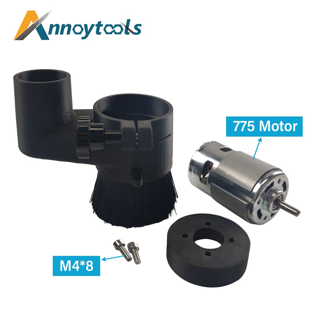 Cnc-kaiverruskoneen tarvikkeet karaharja pölytiivis harja 52mm 65mm 80mm pölynimuri 500w karalle 3d tulostin