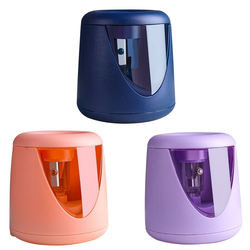 Studenten Puntenslijper Elektrische Puntenslijper Grote Potlood Scheren Collection Box Voor Jongens Meisjes Kinderen Kantoor Volwassenen