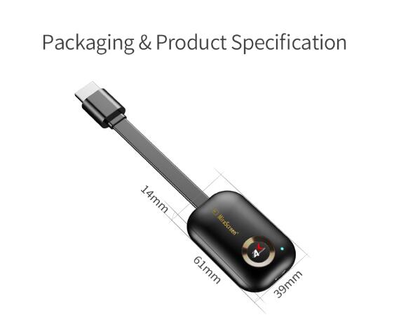 Clé TV Miracast DLNA Airplay, 4K HDMI, 5 go/2.4 go, Anycast, récepteur WiFi, Dongle d&#39;affichage, compatible Windows, android, TVSG9