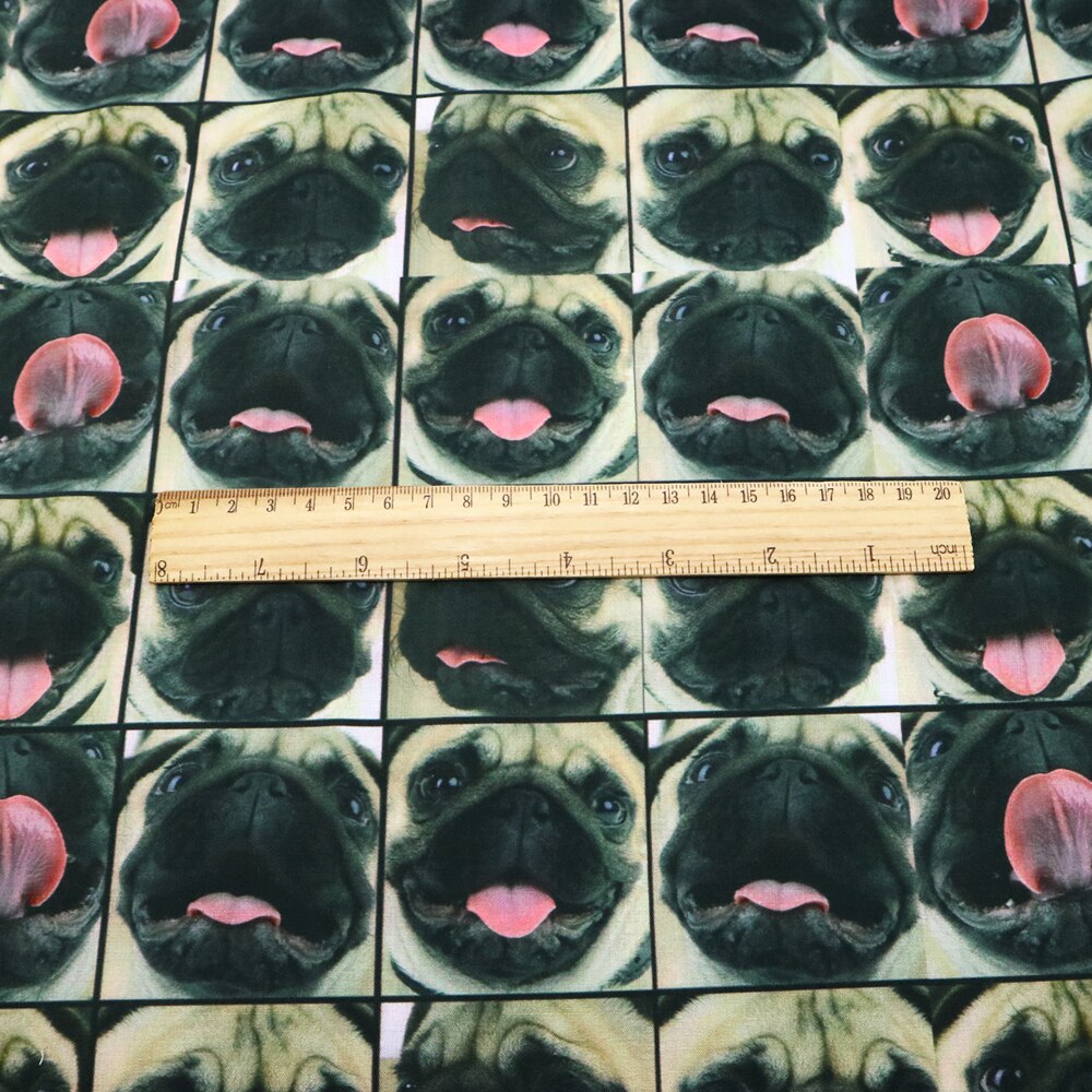 50*145cm polyesterkatoenen stoffen met dierenprint voor doe-het-zelf patchworkquilten, babykussens, dekens, naaien, tissus ,c3315: 1060505001