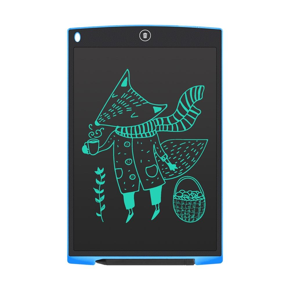 12&quot; LCD Digital Tablet Electronic Memo Board simple Stylus Handwriting Board Drawing Tablet ultra-thin Board: Blue