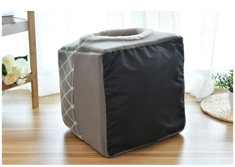 Casa cueva para gatos y perros, cama para mascotas suave, nido de cama para dormir tipo Iglú, tienda de campaña, camas cálidas de invierno, 2 tamaños L XL, 2 colores
