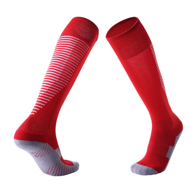 Adult Motocross Socks Non-slip Over The Knee Football Socks Thick Towel Bottom Socks Sweat-absorbent Wear Sports Socks: C1-15