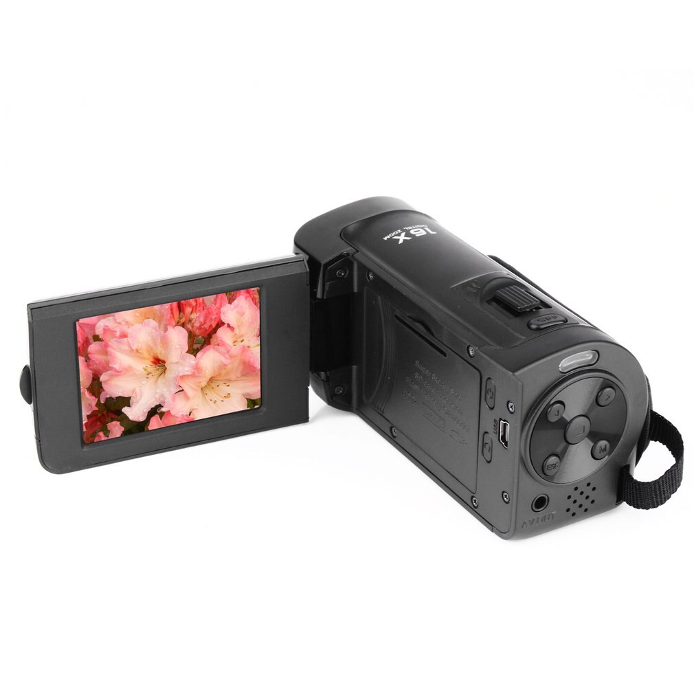 HD 1080P Digital Camera HDV Video Camera Camcorder 16MP 16x Zoom COMS Sensor 270 Degree 2.7 inch TFT LCD Screen