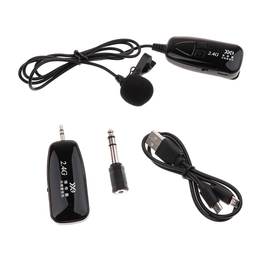 Set Of Universal Lavalier Mic USB Clip-on Microphone For Wireless System