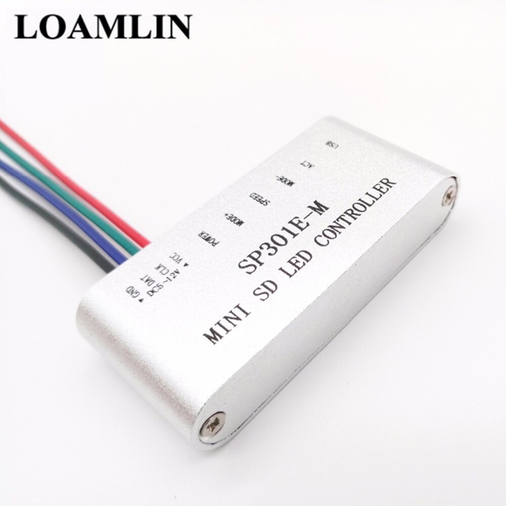 SP301E-M MINI SD LED Controller Programmable RF Synchronous controller SK6812 WS2812B WS2811