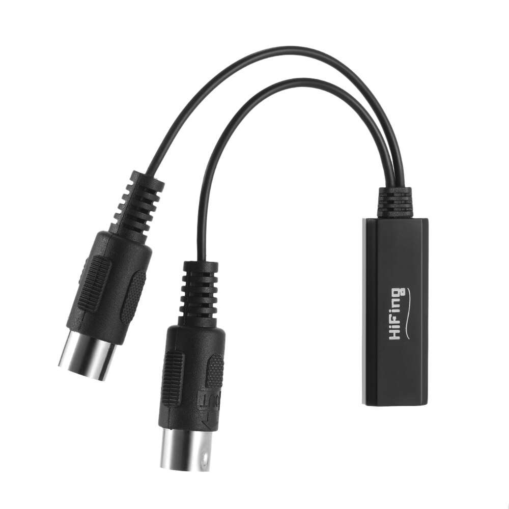 Hifing trådløs bluetooth midi adapter bluetooth 4.0 5 pin din midi