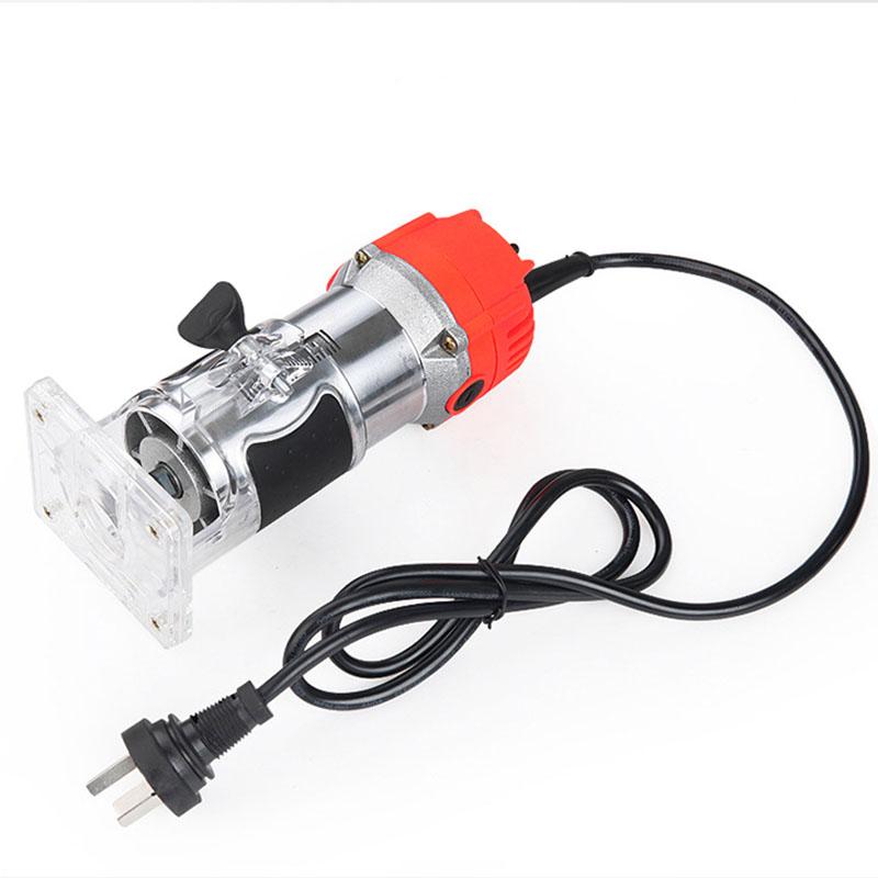 800W 33000 Rpm Houtbewerking Elektrische Trimmer 6.35Mm Hout Frezen Graveren Steken Trimmen Machine Hand Carving Hout Gat Router