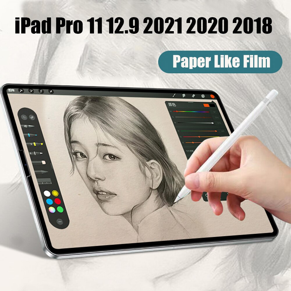 Til apple ipad pro 12.9 som skrivepapir papirlignende skærmbeskytter til ipad pro 11 a2301 a245