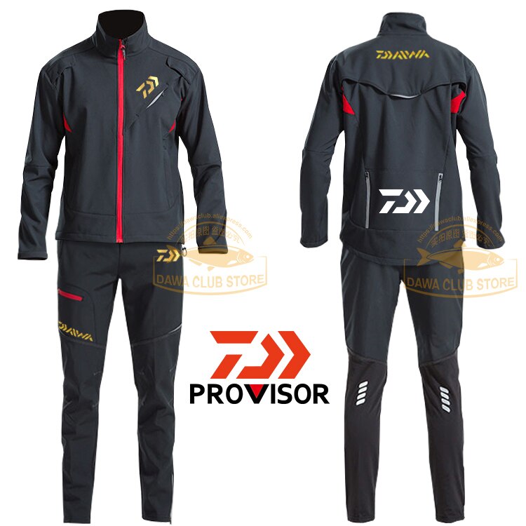 Winter waterdichte viskleding set heren windjack kampeervisjas visbroek dikke viskleding warme jas