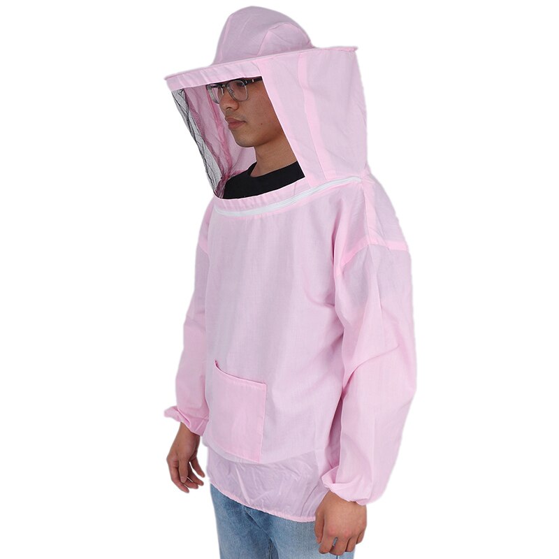 3 Colors Beekeeping Protective Suit Bee Insect Feeding Supplies Keeping Beekeeper Equipment White/Dark Blue/Pink
