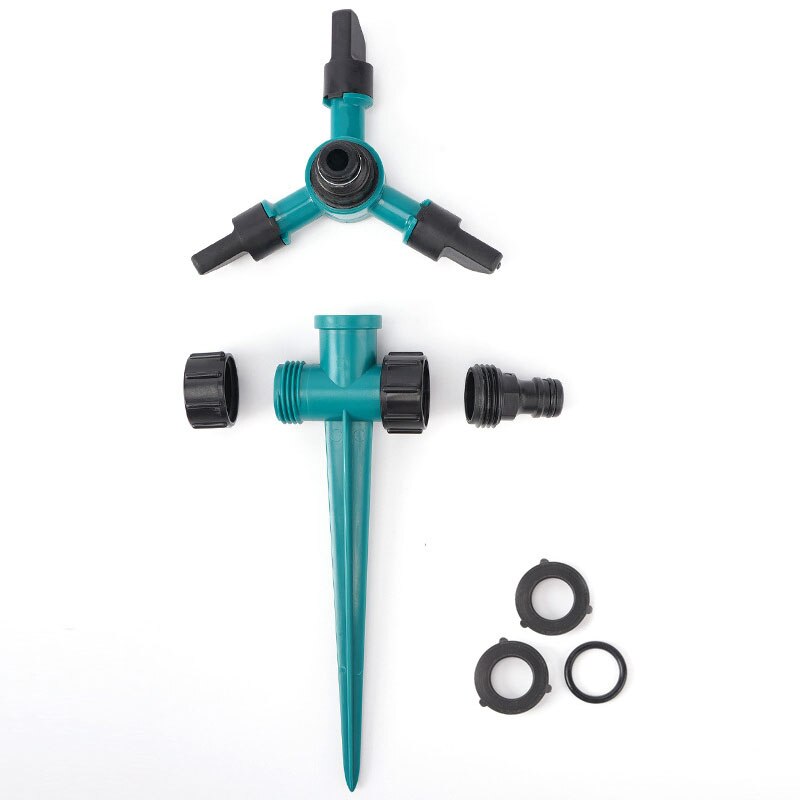 Tuin Gazon Sprinkler Water Sproeier Automatische Drie-Gewapende Grond Park Gras Douche Irrigatie Pot