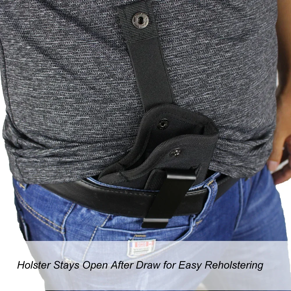 Holster Rechts Links OWB IWB Universeel voor Binnen Verborgen Draagholster voor G17 19 23 25 26 27 29 30 32 33 38 42 43 S&W M&P