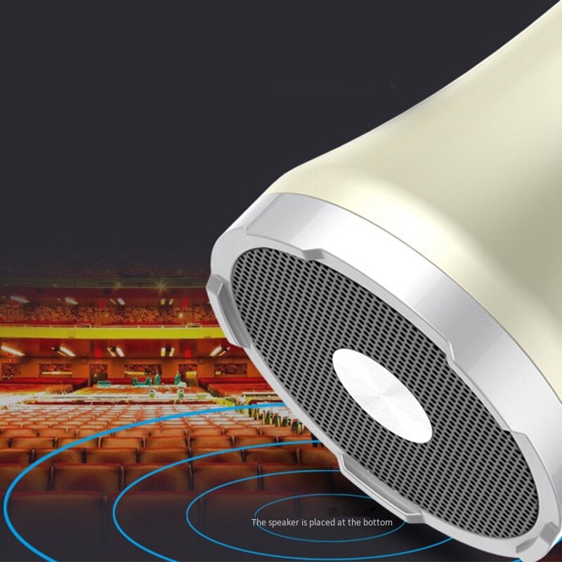 L-698D 20W Portable Wireless Bluetooth Karaoke Microphone Speaker With Big Power For Sing/Meeting(Red)