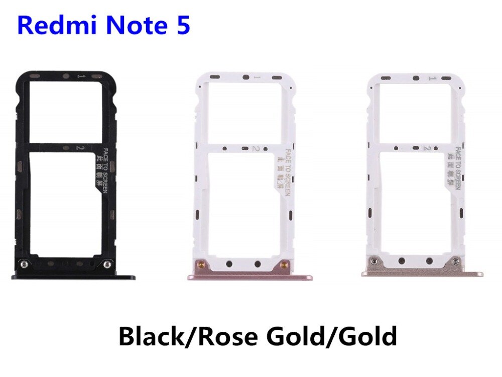 SIM Card Tray For Xiaomi Redmi Note 5 5A Sim Cards Socket Slot Holder Adapter Replacement Part