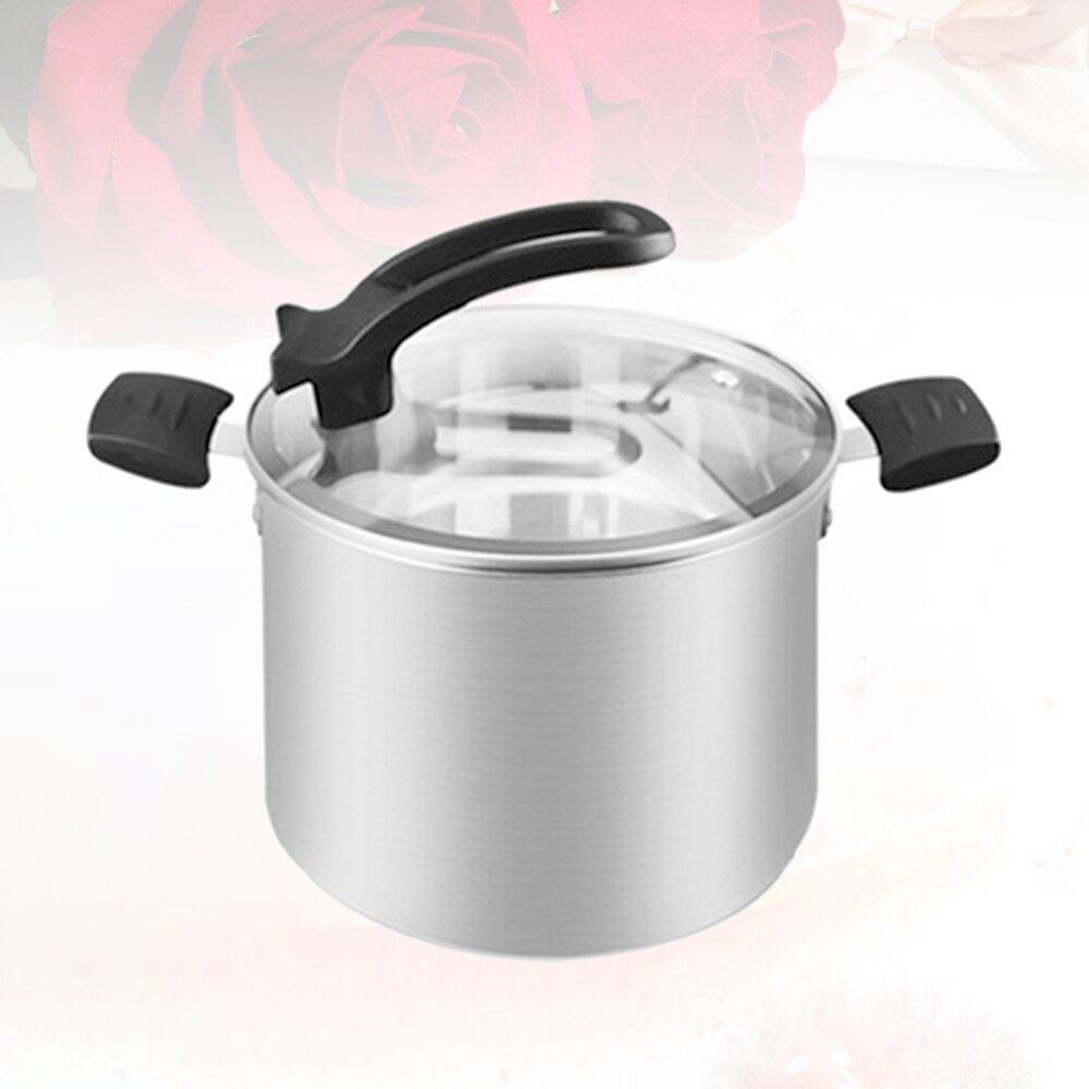 1Pc Stew Pot Durable Multi-function Two Handle Cooking Pot Stainless Steel Stew Pot Soup Pot for Home