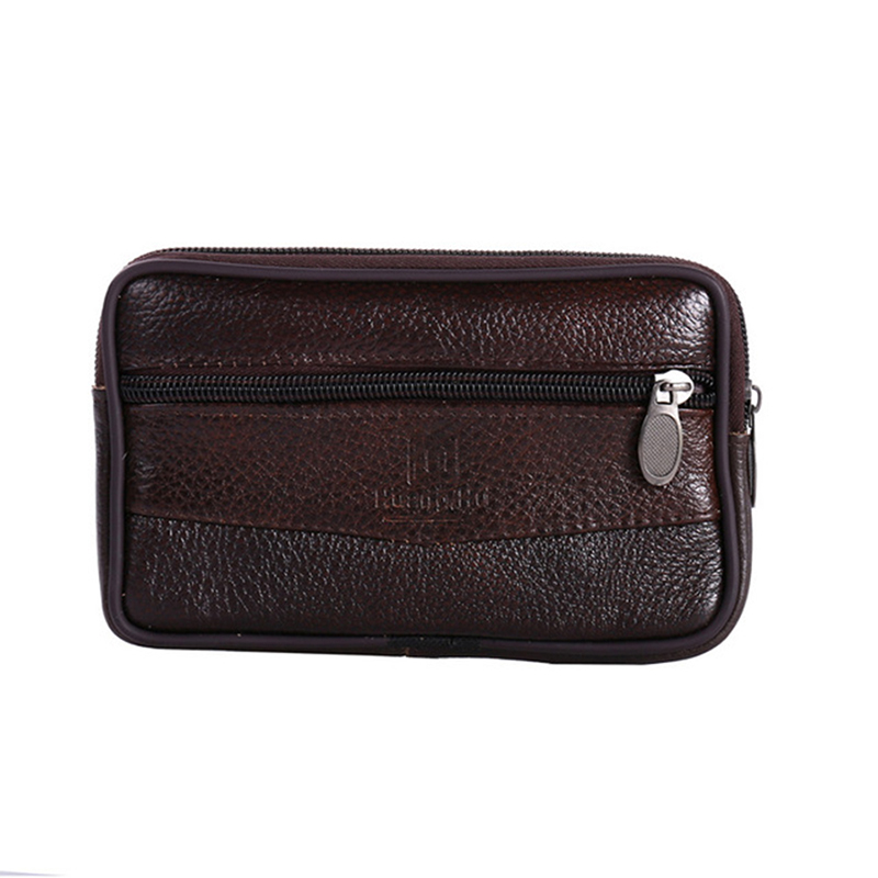 Sac de taille pour hommes fermeture éclair téléphone portable sac portefeuille étanche ceinture d'usure horizontale et verticale monocouche hommes taille sacs sac à main: 1