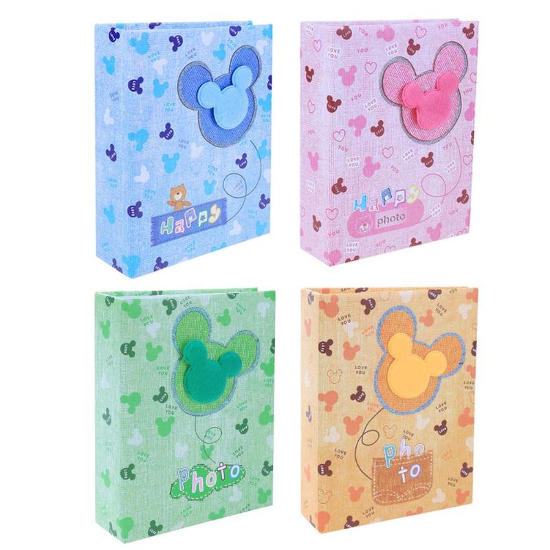 100/200 bolsillos álbum fotográfico de dibujos animados Interleaf Tipo 5/7 pulgadas DIY Scrapbooking boda bebé imagen almacenamiento estuche para álbum: 7inch 100 pages