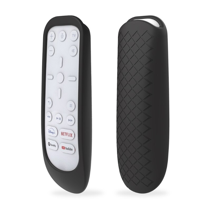 Dustproof Soft Silicone Case Remote Control Protective Cover for PS5 Game Console Media Remote Control: Black