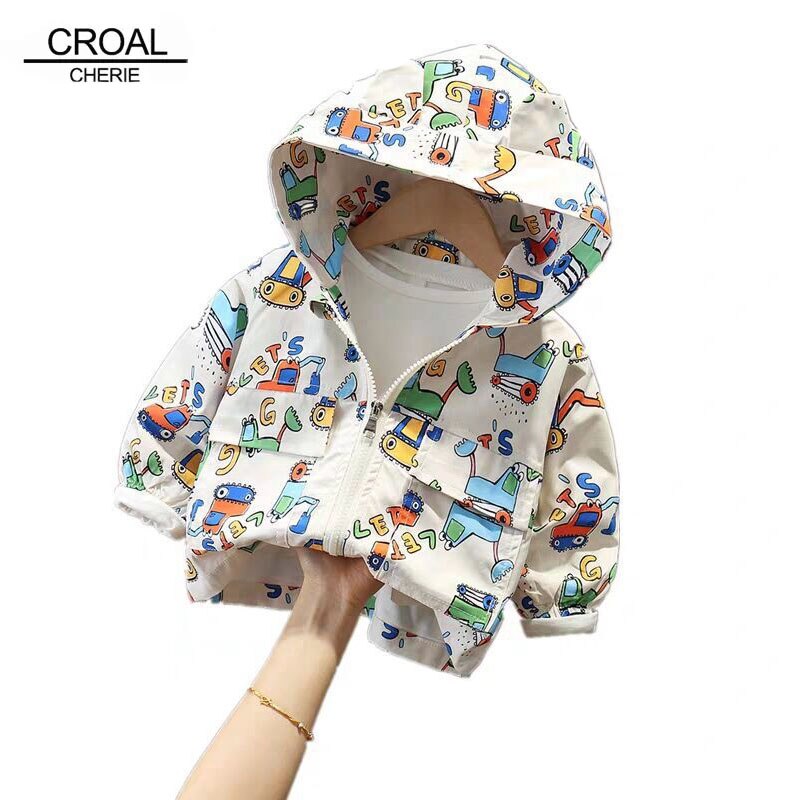 Manteau de dinosaure pour enfants, jolie veste de printemps pour garçons et filles, vêtements actifs pour bébés
