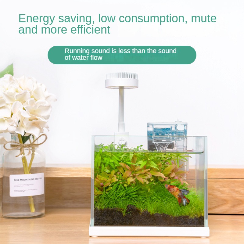 Nepall Aquarium Filter Wasserfall Sauerstoff anreicherung Wasser aufbereitung zyklus leise Drei-in-Eins kleine Wand filter box