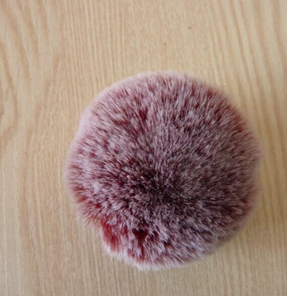 20 Stuks Faux Fur 8Cm/3.15Inch Pluizige Pom Pom Bal Met Elastische Lus Sleutelhanger Accessoires: 2