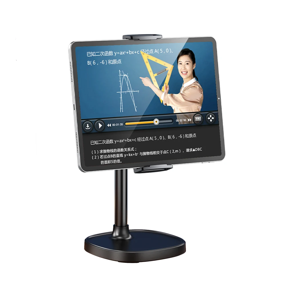 Nettbrettstativ bærbar aluminiumslegering nettbrettholder for ipad telefonstativ justerbar