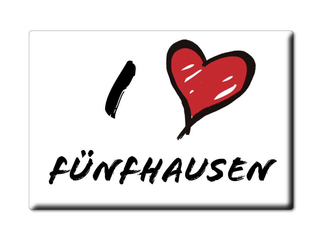 FÜNFHAUSEN aimant aimant hambourg (HH) allemagne réfrigérateur aimant SOUVENIR j'aime: INFORMAL