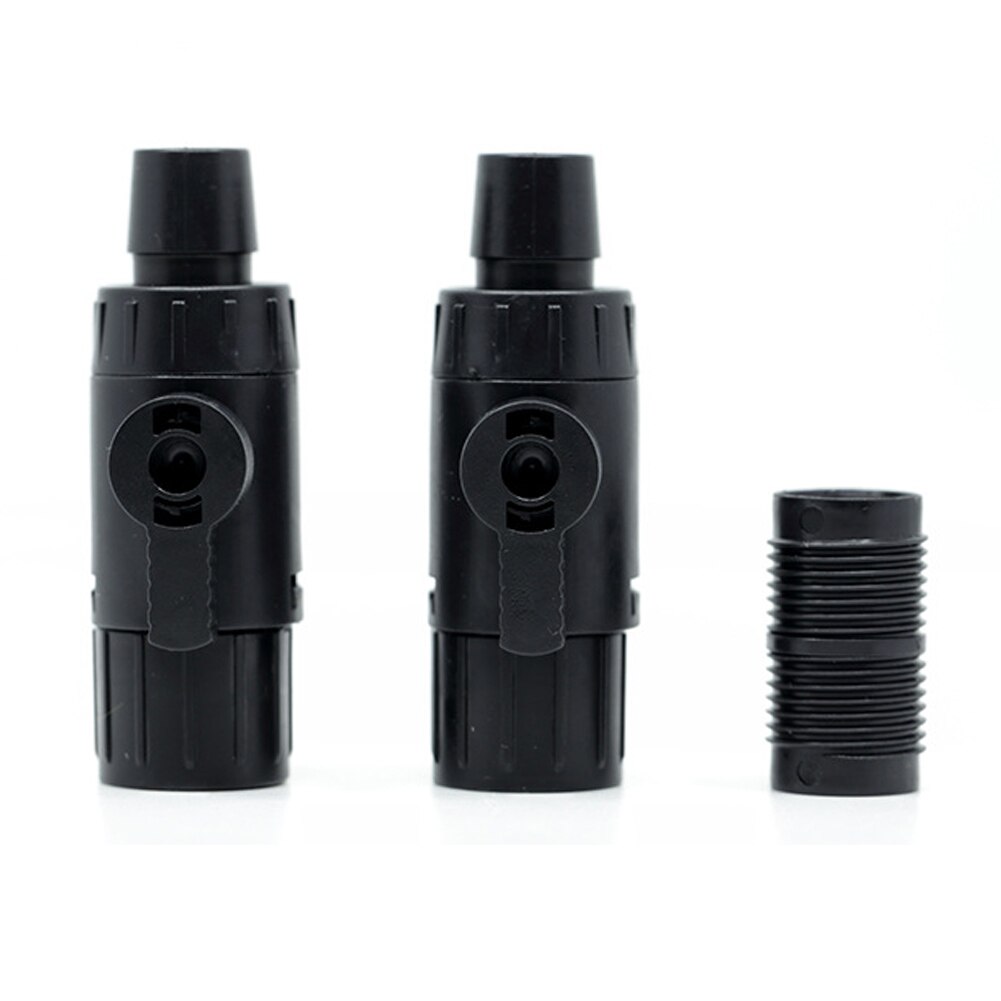 Conector de liberación rápida de doble grifo para acuario, válvula de Control de agua para peces, manguera, accesorios para pecera, 12mm/16mm
