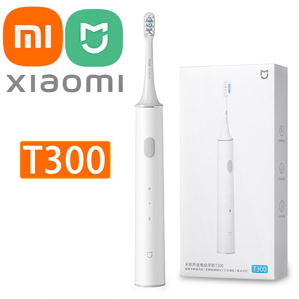Xiaomi Toothbrush T300 MIJIA Electric Toothbrush Sonic Tooth Brush Heads Mi Smart USB Rechargeable Waterproof Ultrasonic: Xiaomi T300