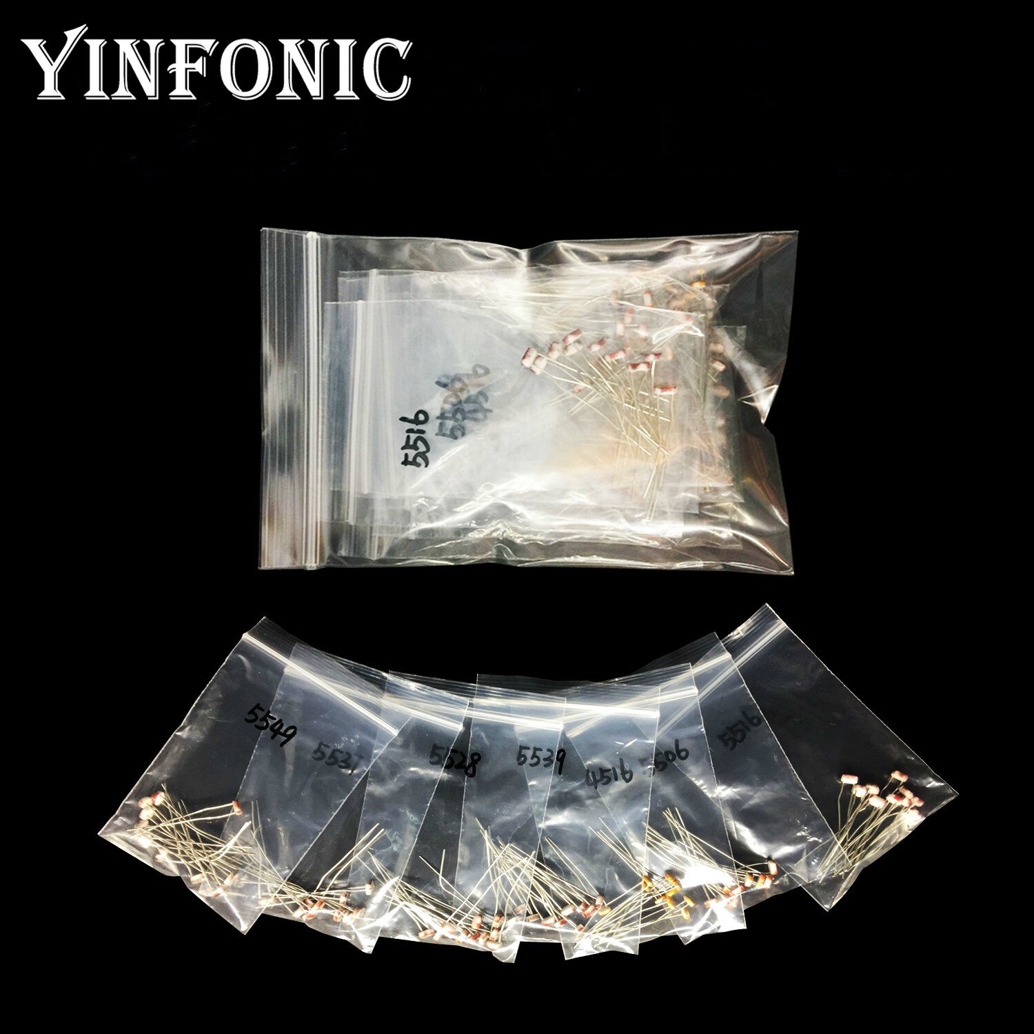 7 valores 70pcs Fotoresistor kit GL5506 GL5516 GL5528 GL5537 GL5539 GL5549 MG4516