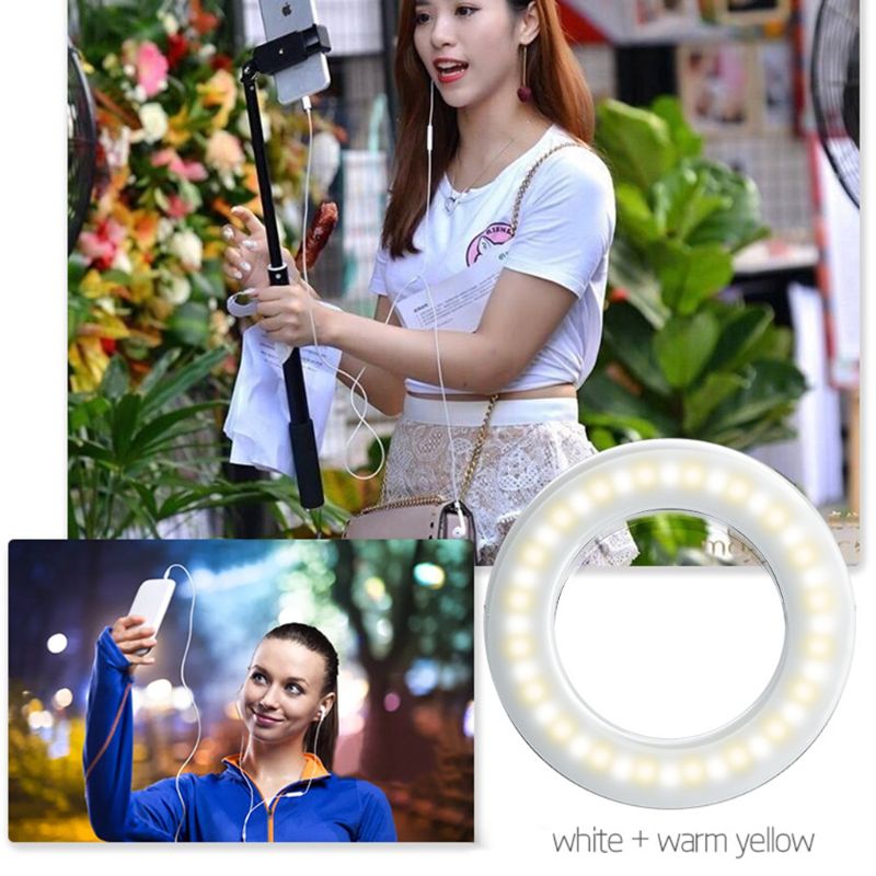 Macro And Ring Flash Light For Mobile Phone Shooting Function Live Enhanced Light Macro Photography Lighting LED Ring