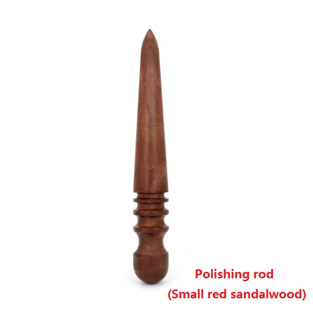 De cuero pulido impermeable herramienta Multi-Tamaño de madera maciza Leathercraft del borde pulidora para Borde de cuero de punta de herramienta pulidora: rod ( small wood )