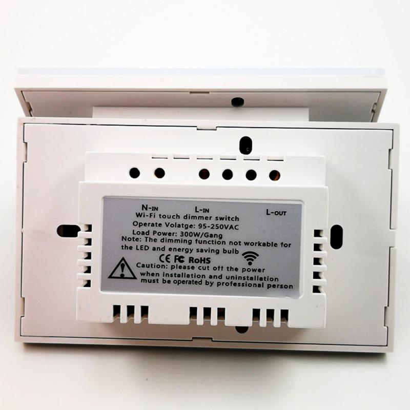 Smart Light Switch Panel Easy To Connect Wifi Dimming Touch Remote Control Timer Switch European Regulations British Regulations