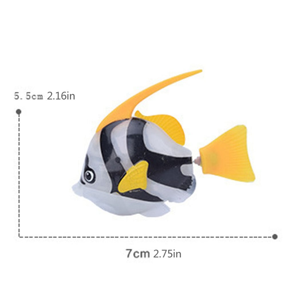 Funny Swim Electronic Fish Activated Battery Powered Bath Toy Fish Robotic Pet for Fishing Tank Decorating Pets Fishes