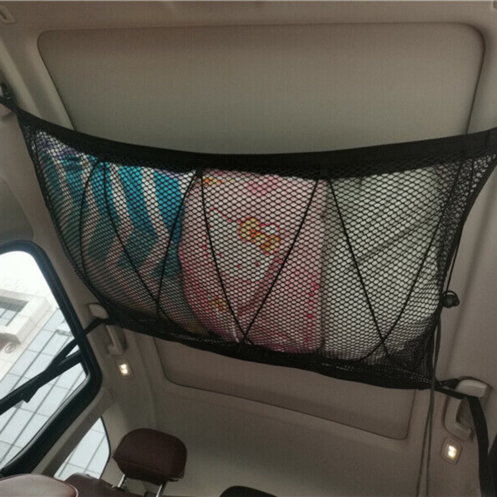 90 * 60cm Double-Layer Mesh Roof Storage Mesh Upgrade Drawstring Hanging Mesh