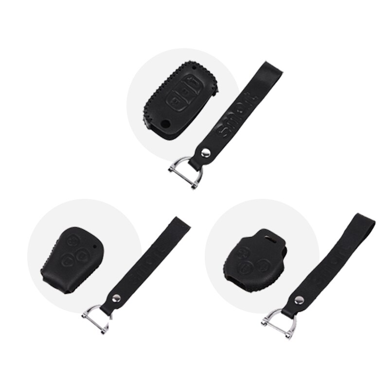 Funda de cuero para llave de coche, carcasa para llave remota para Mercedes Smart Fortwo Forfour 453, accesorios de decoración de estilo