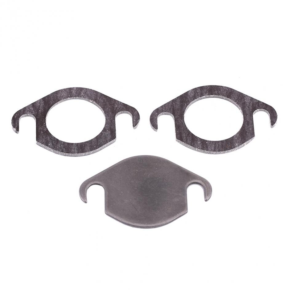 2PCS EGR Valve Blanking Block Plate Kit Fit for RENAULT ESPACE LAGUNA MASTER TRAFIC VAUXHALL MOVANO EGR Valve Plate
