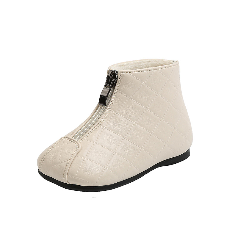 Stivali da neve per bambini autunno nuovo 2021 morbide ragazze calde scarpe di cotone per bambini stivali invernali ispessiti in peluche per bambini 1-3 anni