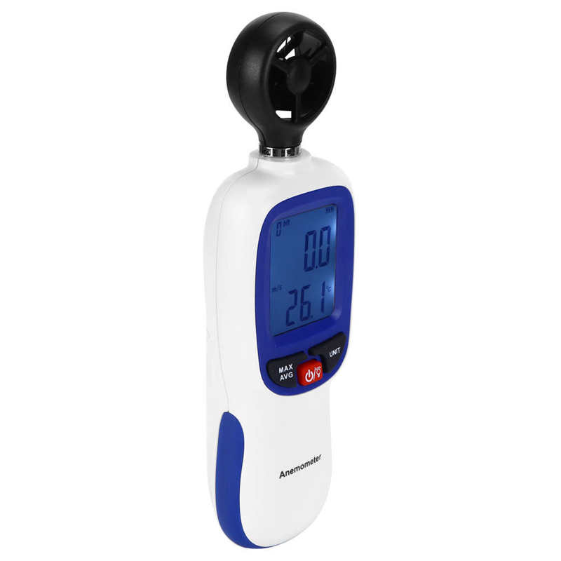 Digitale Anemometer Anemometer Anemometer Handheld Met Lcd Backlight Voor Windsurfen Kiteflying Zeilen Meten Wind Snelheid En