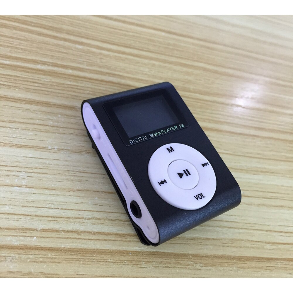 ZUIDID MP3 Player - 1.0 Inch Screen - Metal Shell - TF Card Support - FM Radio - Clip Sport Music Player: Black (MP3 only)
