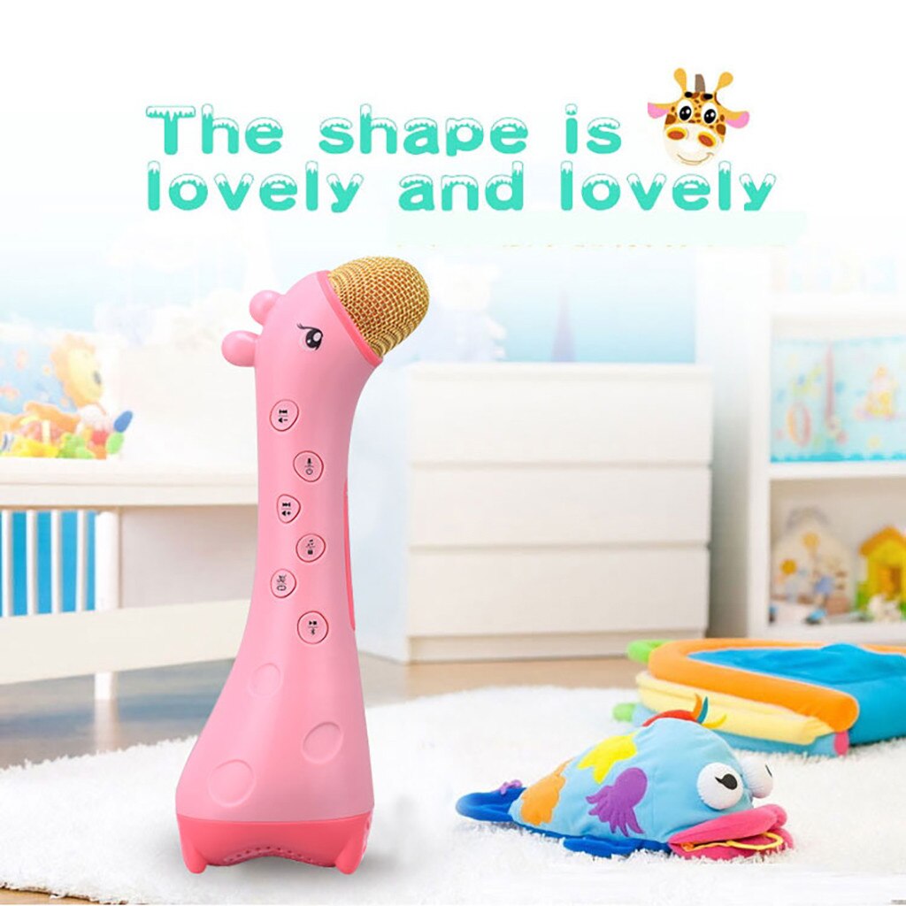 Microphone toy Wireless Giraffe Microphone Model Music Karaoke Singing Music Child Toy 7.9