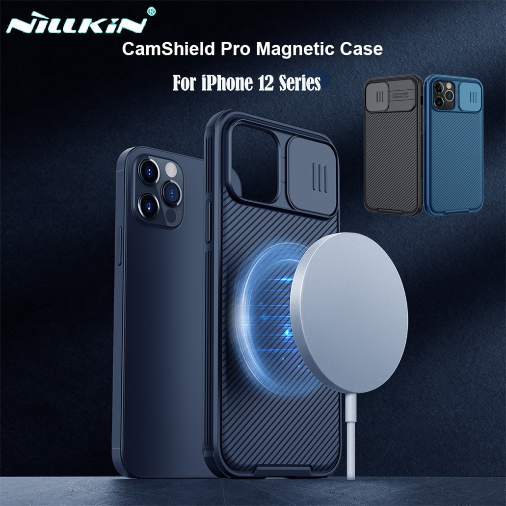 Voor Iphone 12 Mini 12 Pro 12 Pro Max Case Nillkin Camshield Pro Magnetische Case Slide Camera Bescherming Tpu Pc cover Voor IPhone12