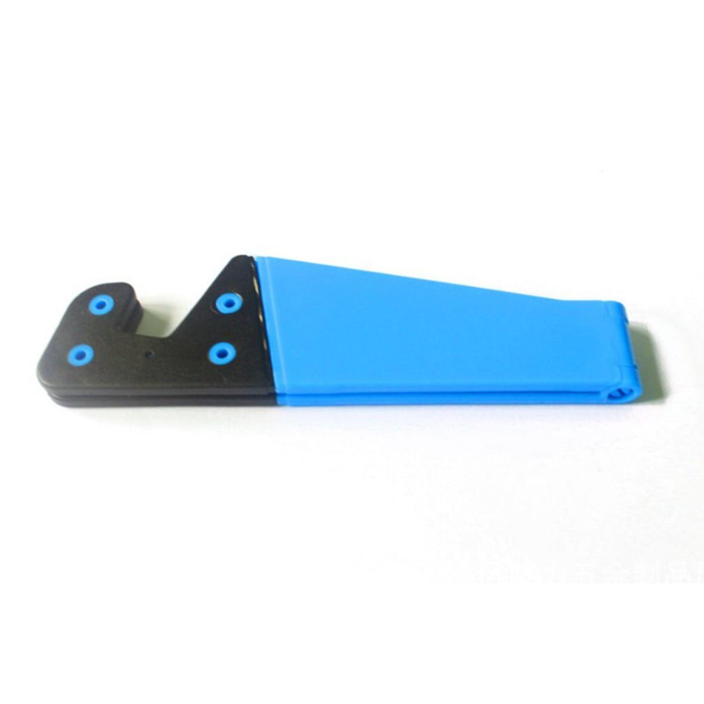 Low price Universal Desktop Folding V-shaped Mobile Phone Stand Colored V-shaped Lazy Stand Base: Sky Blue