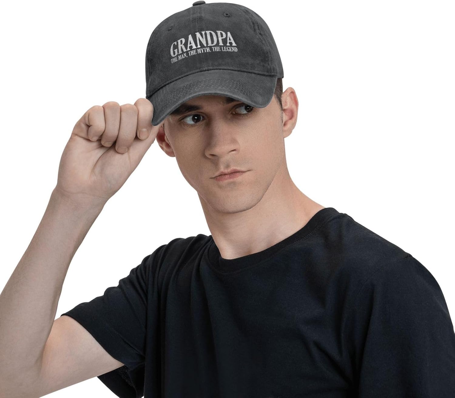 Casquette de baseball grand-père du monde, chapeau de papa de golf, réglable, original, classique, profil bas, chapeau en coton, hommes, femmes