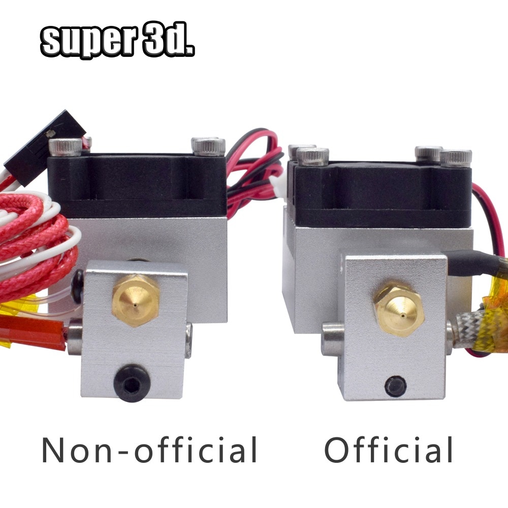 3D Printer End 2 In 1 Out Double Color Extruder Cyclops Single Head 12V/24V 0.4mm 1.75mm with Cooling Fan 3D Printer parts