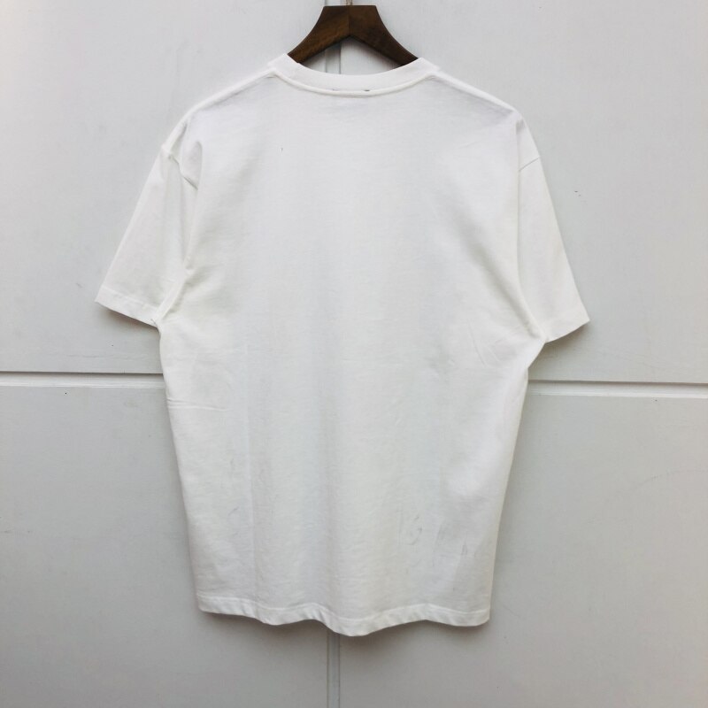 Broderi krysantemum t shirt herrer top tees streetwear lilla hvid t-shirt tshirt