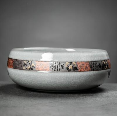 Extra Grote Thee Wassen Pen Wassen Water Kom Wassen Thee Kom Keramische Thee Set Accessoires Theeceremonie Huishoudelijke Hydrocultuur Bloempot: 03